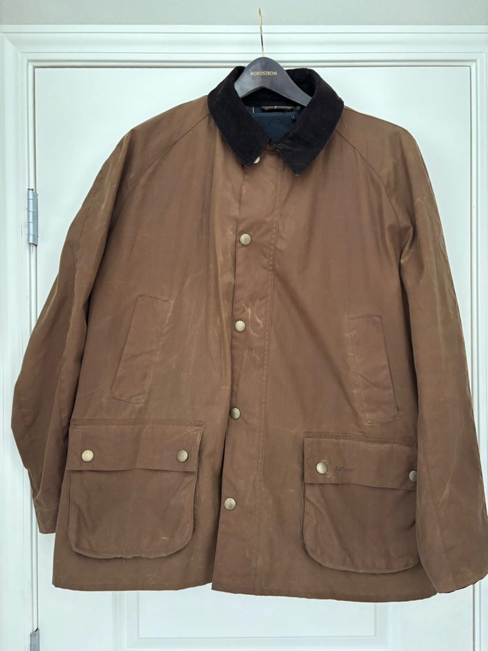 Barbour Waxed Cotton Tartan Jacket with Removable quilted lining.